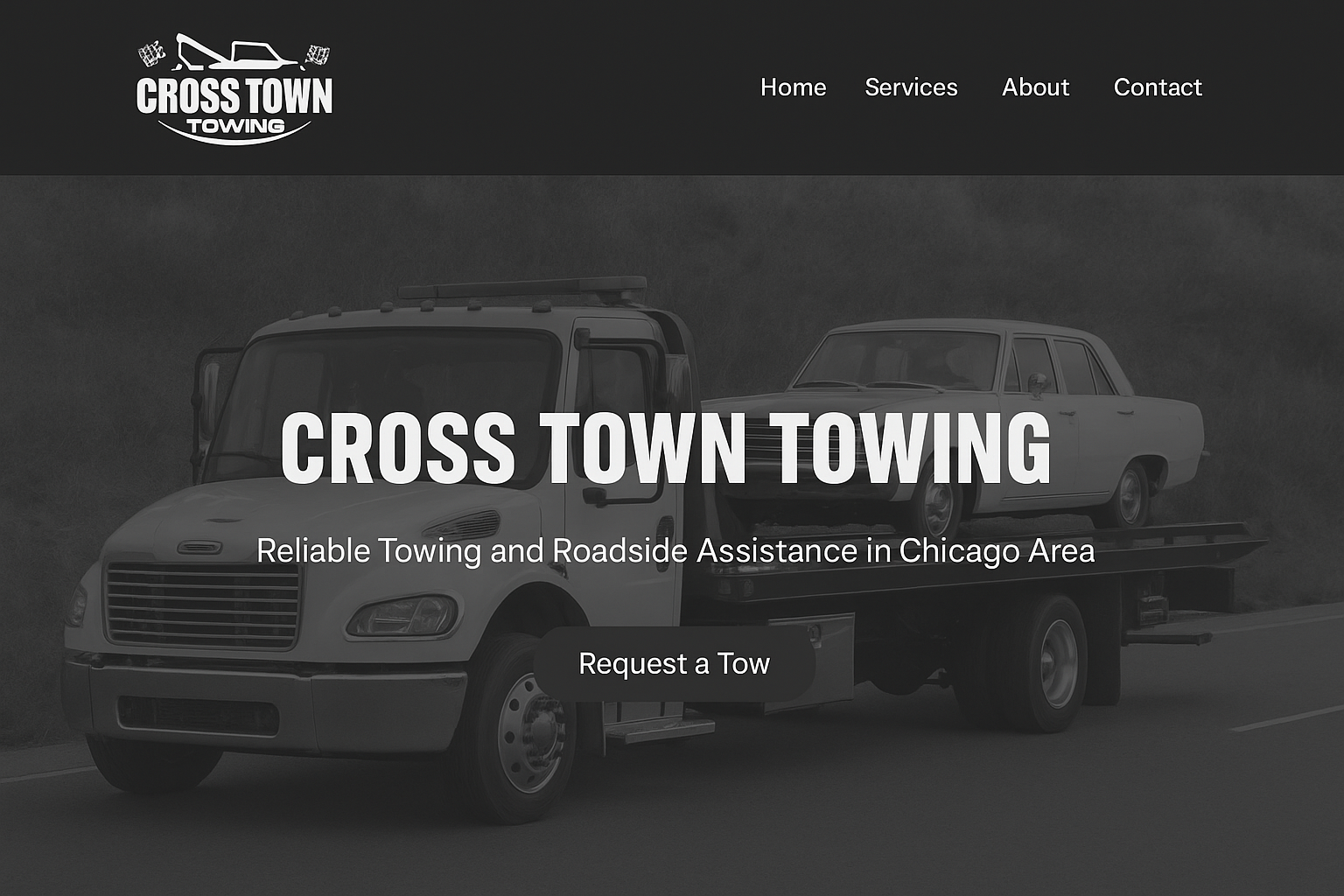 Cross Town Towing logo